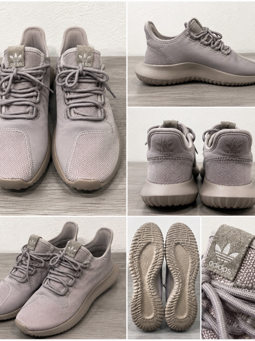 Adidas Tubular Shadow Women’s Sneakers Taupe Pink Casual Athletic Shoes Size 6.5 - Picture 2 of 10